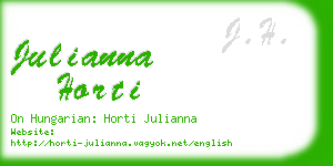 julianna horti business card